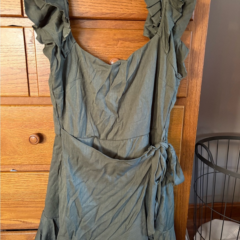 Trixxi Olive Green Dress from Francesca’s